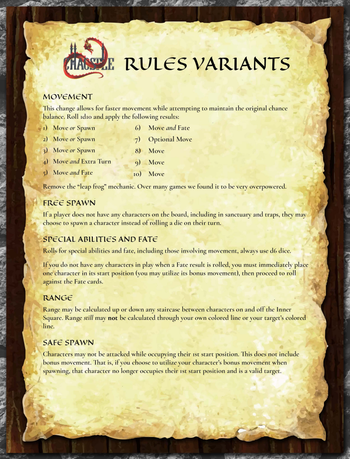This variant serves to bring a bit more balance to gameplay and speed it up a great deal.