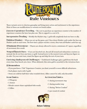 These rule variants are designed to streamline gameplay and make it much, much faster.